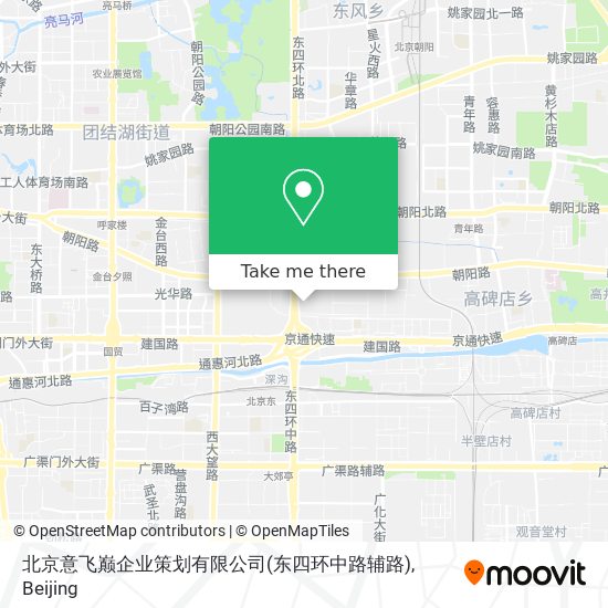 北京意飞巅企业策划有限公司(东四环中路辅路) map