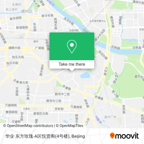 华业·东方玫瑰-A区悦贤阁(4号楼) map