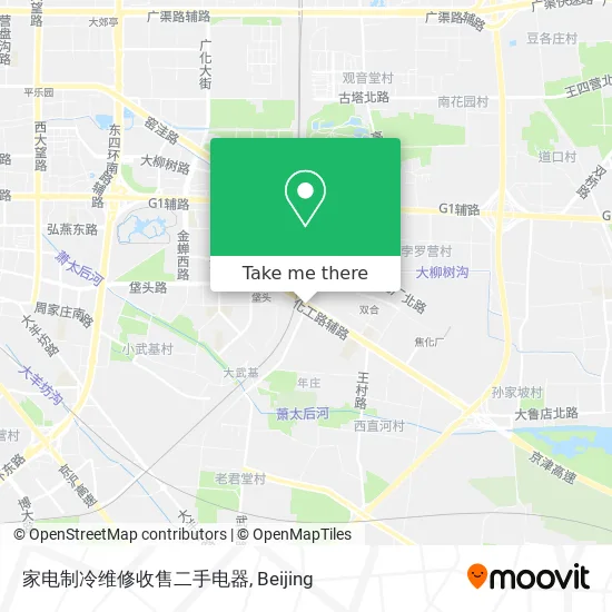 家电制冷维修收售二手电器 map