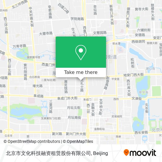 北京市文化科技融资租赁股份有限公司 map