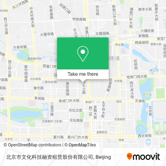 北京市文化科技融资租赁股份有限公司 map