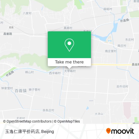 玉逸仁康平价药店 map