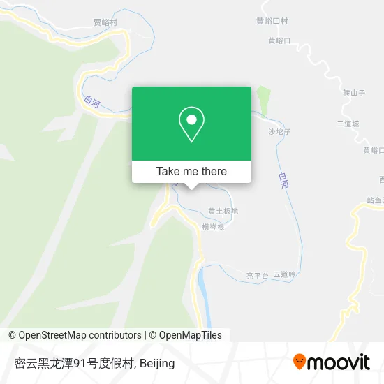 密云黑龙潭91号度假村 map