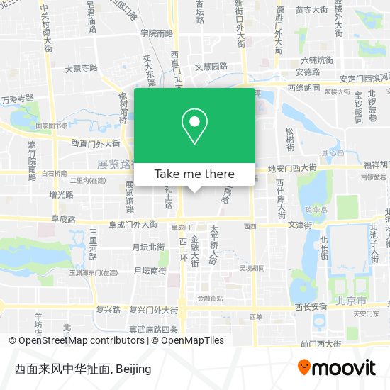 西面来风中华扯面 map