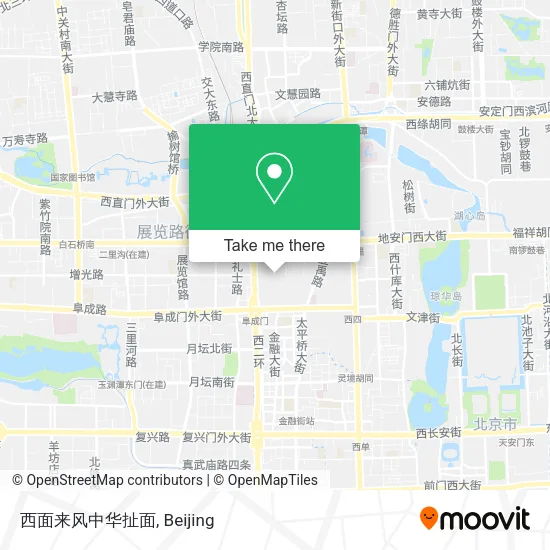 西面来风中华扯面 map