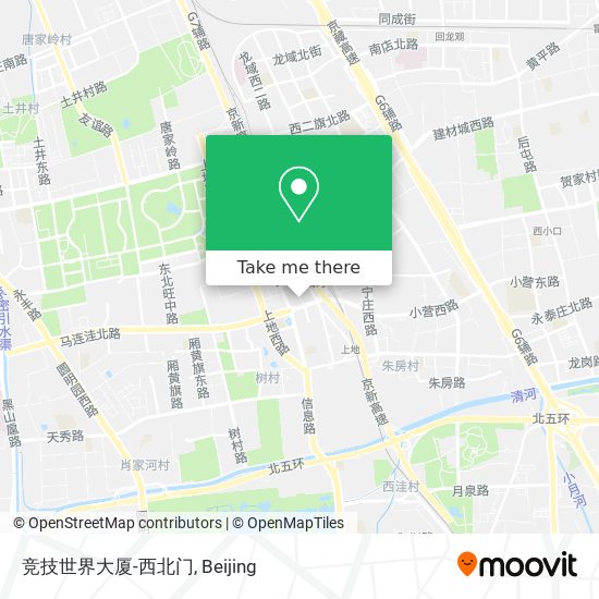 竞技世界大厦-西北门 map