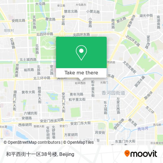 和平西街十一区38号楼 map