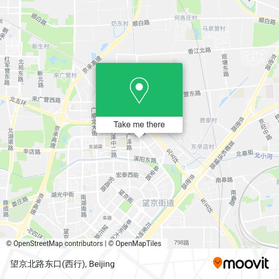 望京北路东口(西行) map