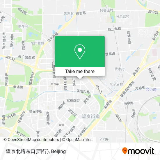 望京北路东口(西行) map