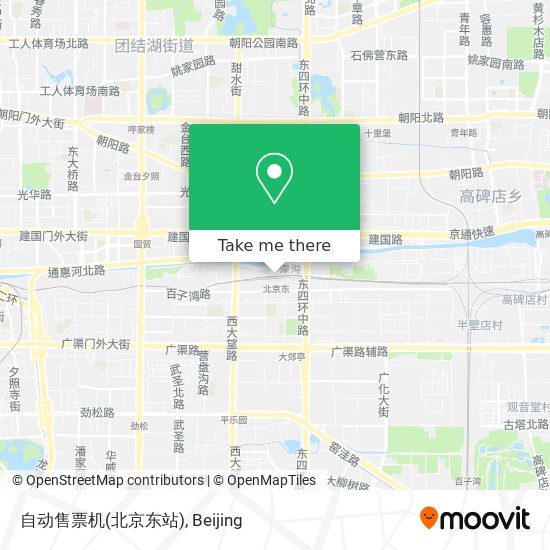 自动售票机(北京东站) map