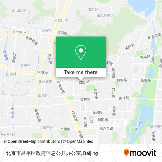 北京市昌平区政府信息公开办公室 map