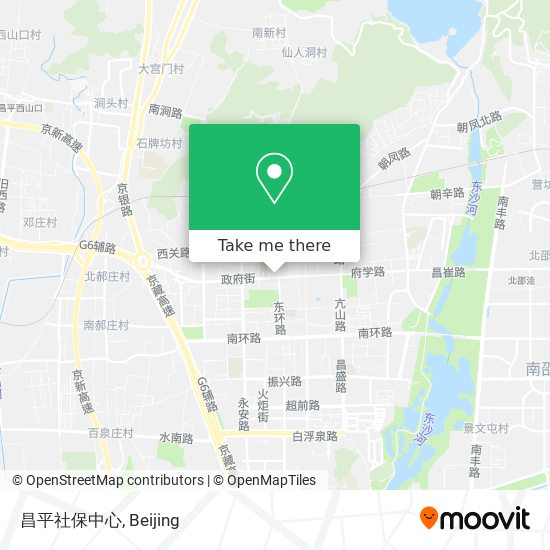 昌平社保中心 map