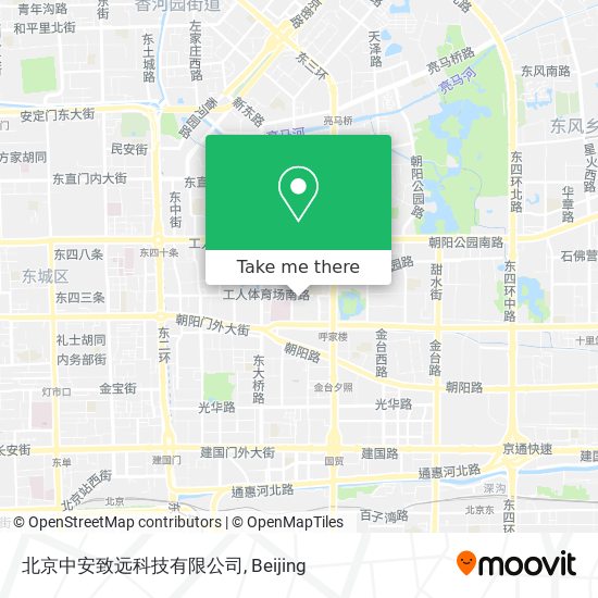 北京中安致远科技有限公司 map