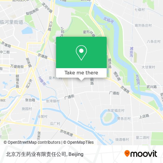 北京万生药业有限责任公司 map