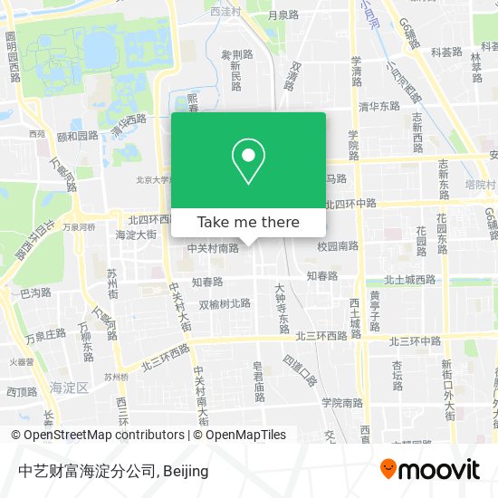 中艺财富海淀分公司 map
