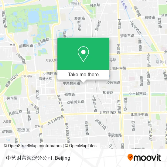 中艺财富海淀分公司 map
