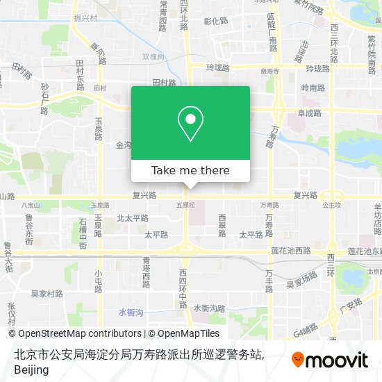 北京市公安局海淀分局万寿路派出所巡逻警务站 map
