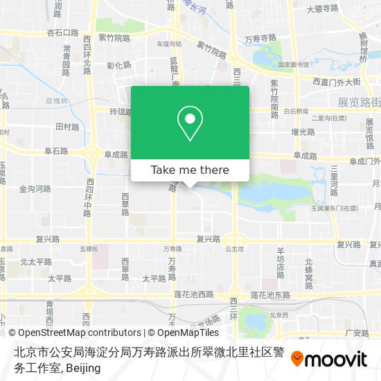 北京市公安局海淀分局万寿路派出所翠微北里社区警务工作室 map