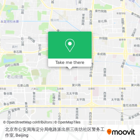 北京市公安局海淀分局电路派出所三街坊社区警务工作室 map