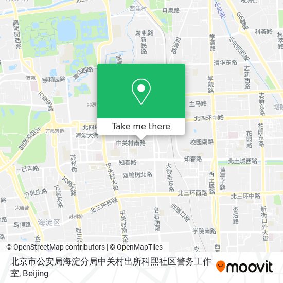 北京市公安局海淀分局中关村出所科熙社区警务工作室 map
