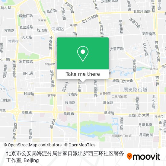 北京市公安局海淀分局甘家口派出所西三环社区警务工作室 map