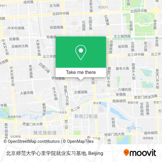 北京师范大学心里学院就业实习基地 map