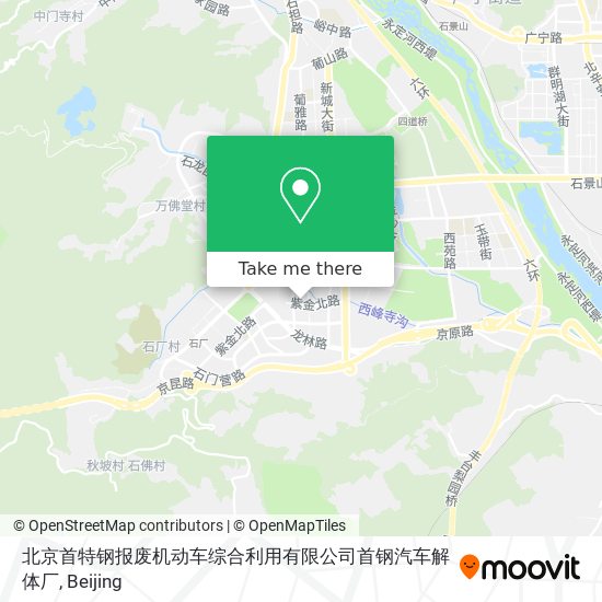 北京首特钢报废机动车综合利用有限公司首钢汽车解体厂 map
