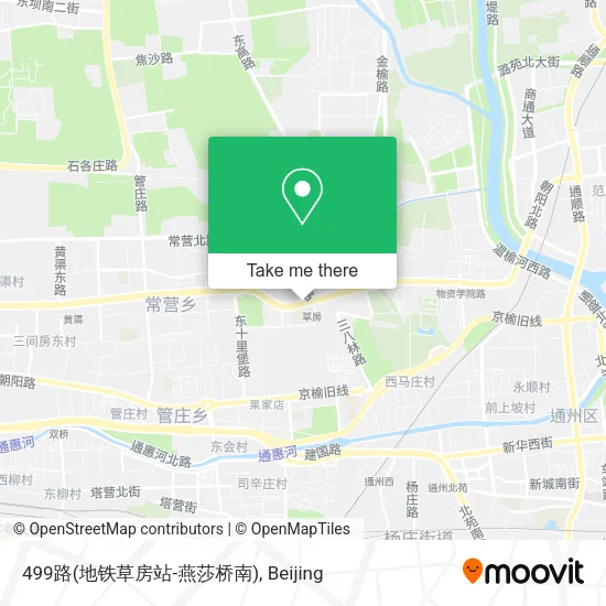 499路(地铁草房站-燕莎桥南) map