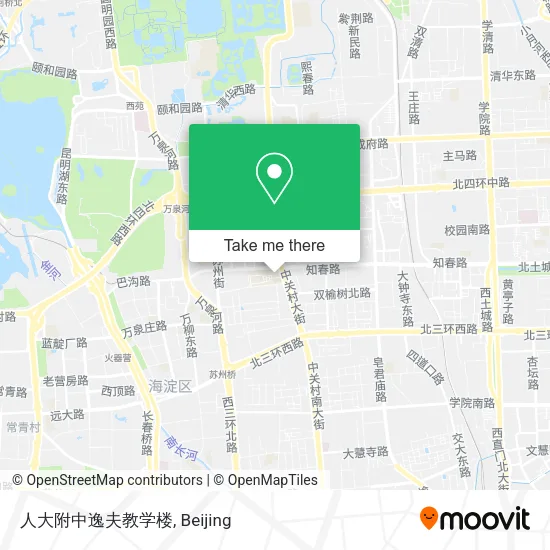 人大附中逸夫教学楼 map