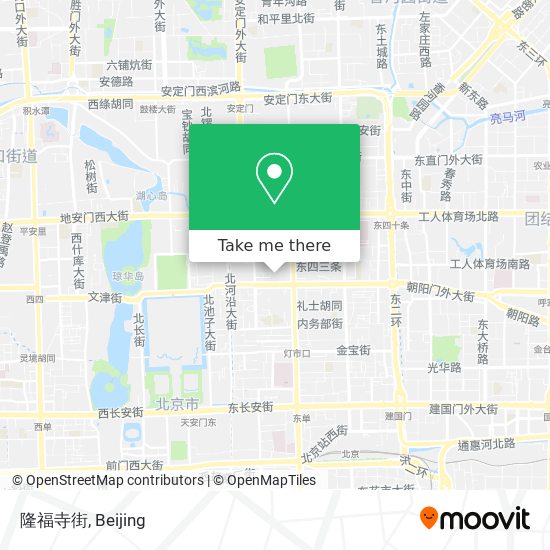 隆福寺街 map