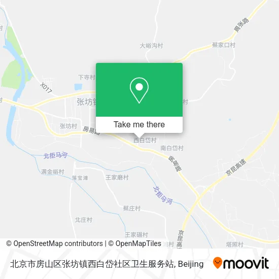 北京市房山区张坊镇西白岱社区卫生服务站 map