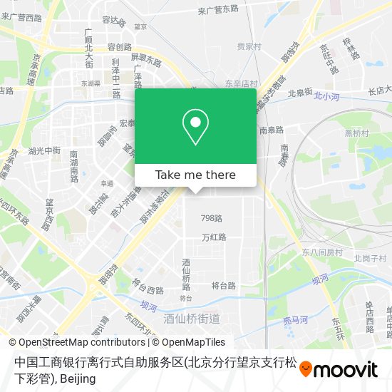 中国工商银行离行式自助服务区(北京分行望京支行松下彩管) map
