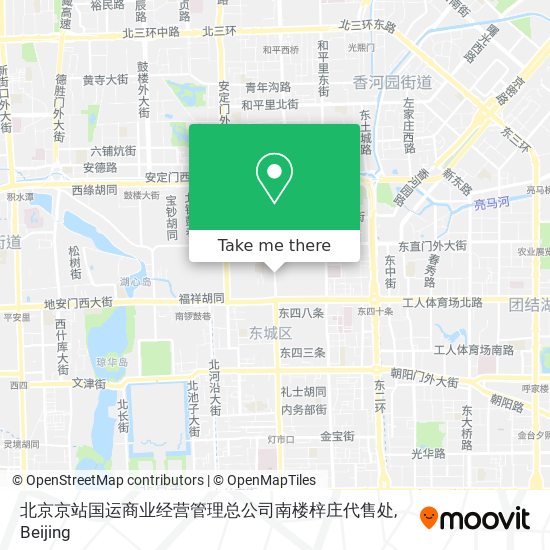 北京京站国运商业经营管理总公司南楼梓庄代售处 map