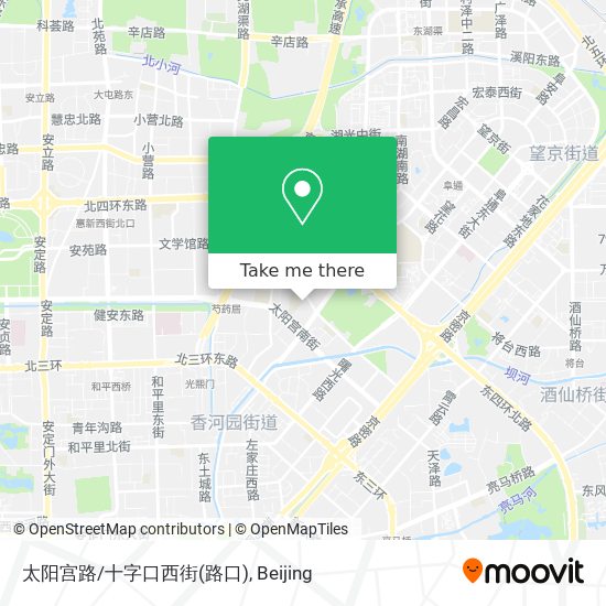 太阳宫路/十字口西街(路口) map