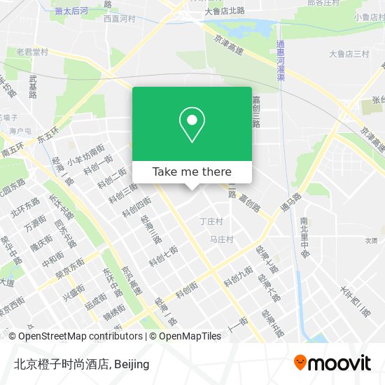 北京橙子时尚酒店 map