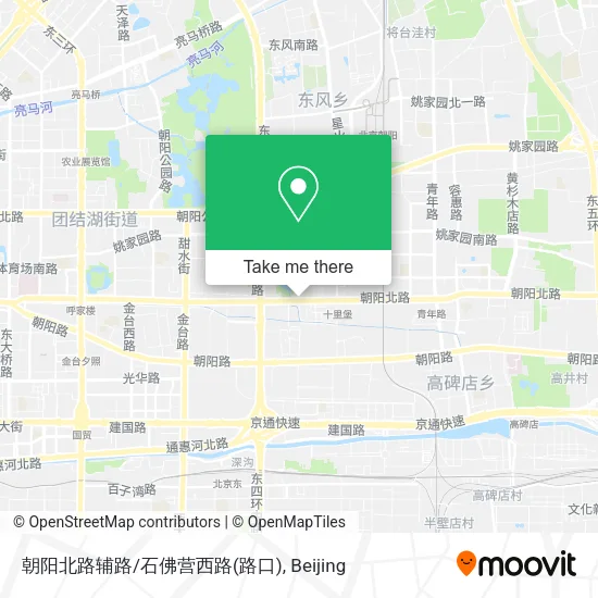 朝阳北路辅路/石佛营西路(路口) map