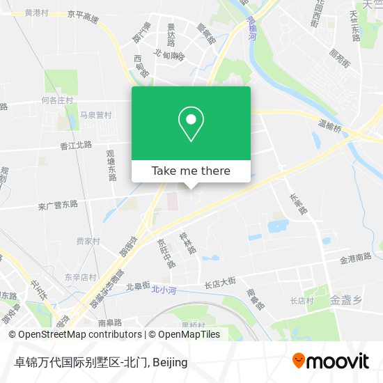 卓锦万代国际别墅区-北门 map