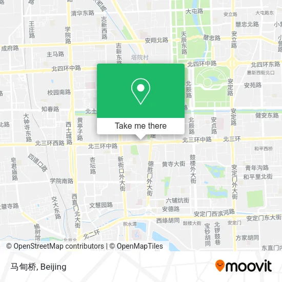 马甸桥 map