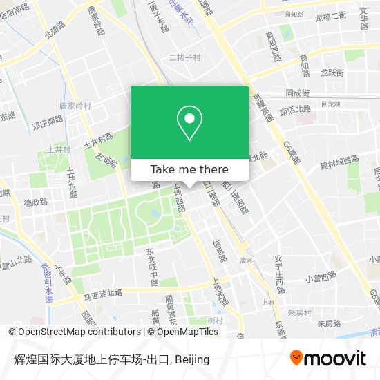 辉煌国际大厦地上停车场-出口 map