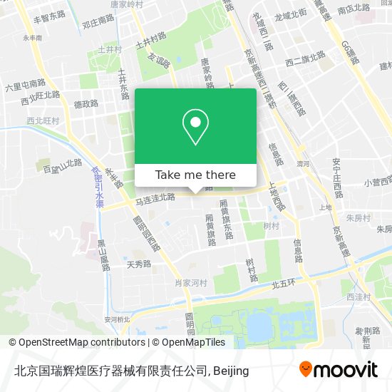 北京国瑞辉煌医疗器械有限责任公司 map