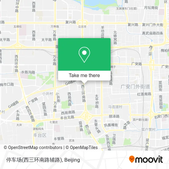 停车场(西三环南路辅路) map