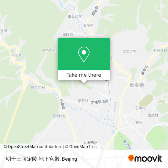 明十三陵定陵-地下宫殿 map