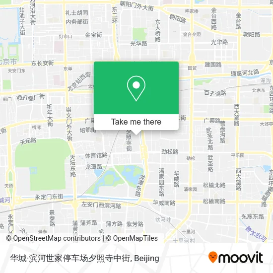 华城·滨河世家停车场夕照寺中街 map