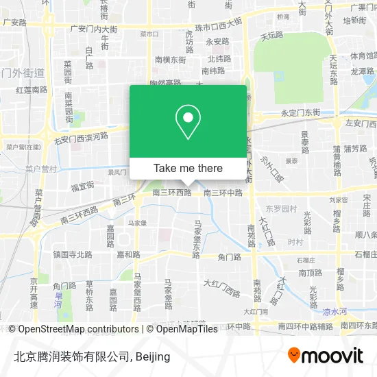 北京腾润装饰有限公司 map
