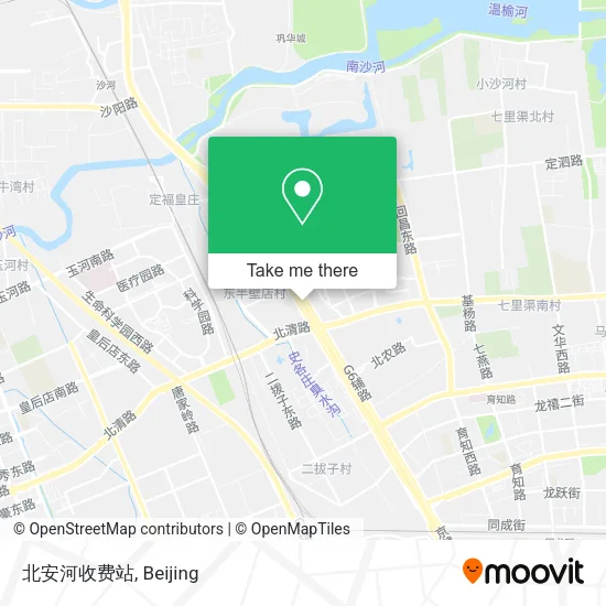 北安河收费站 map