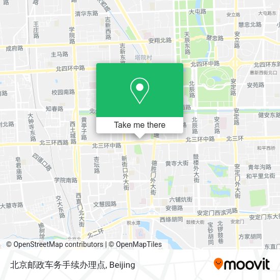 北京邮政车务手续办理点 map