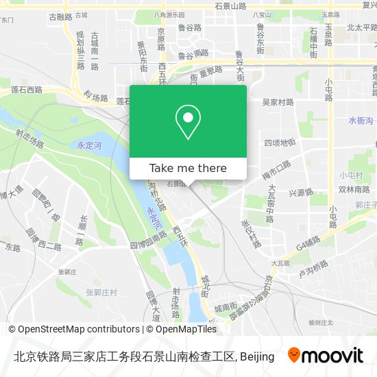 北京铁路局三家店工务段石景山南检查工区 map