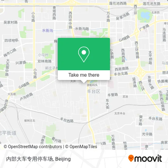 内部大车专用停车场 map
