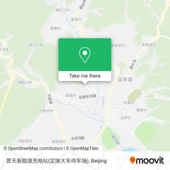 普天新能源充电站(定陵大车停车场) map