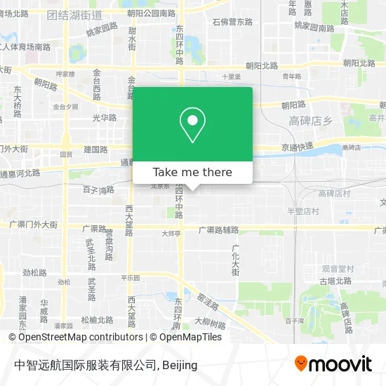 中智远航国际服装有限公司 map